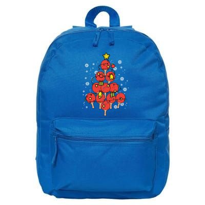 Ping Pong Christmas Tree Xmas Pajamas Pjs Table Tennis Cool Gift 16 in Basic Backpack
