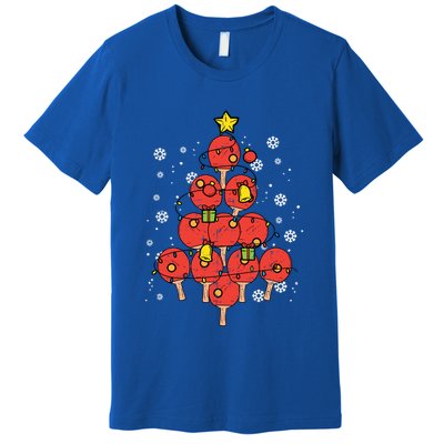 Ping Pong Christmas Tree Xmas Pajamas Pjs Table Tennis Cool Gift Premium T-Shirt