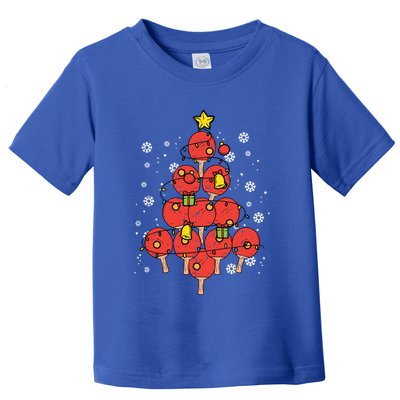 Ping Pong Christmas Tree Xmas Pajamas Pjs Table Tennis Cool Gift Toddler T-Shirt