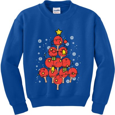 Ping Pong Christmas Tree Xmas Pajamas Pjs Table Tennis Cool Gift Kids Sweatshirt