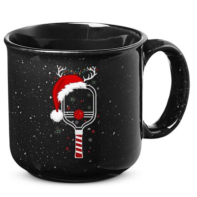 Pickleball Player Christmas Holiday Reindeer Xmas 15oz Campfire Ceramic Mug