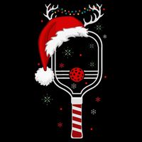 Pickleball Player Christmas Holiday Reindeer Xmas Drawstring Bag