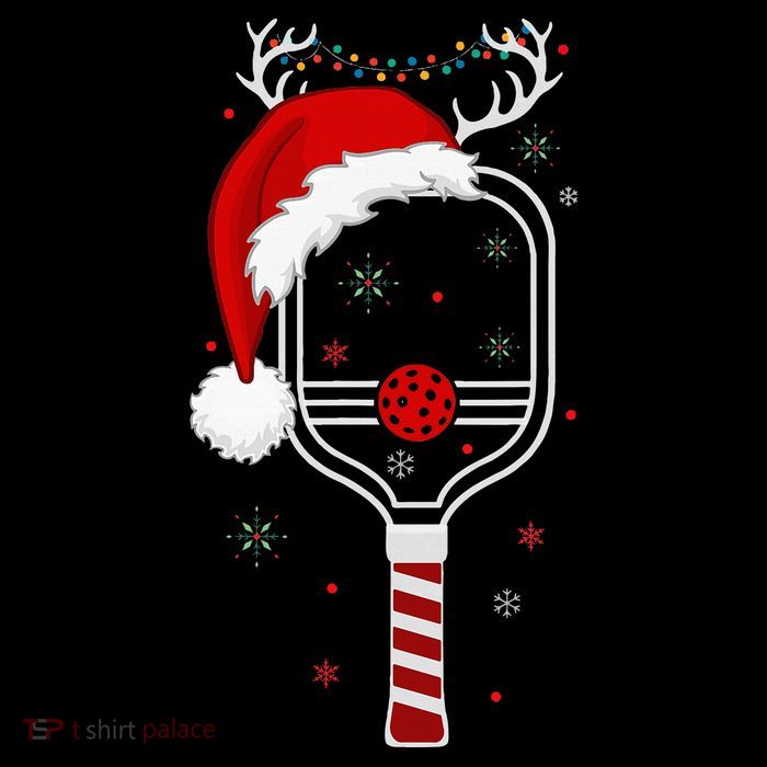 Pickleball Player Christmas Holiday Reindeer Xmas Sustainable Beanie