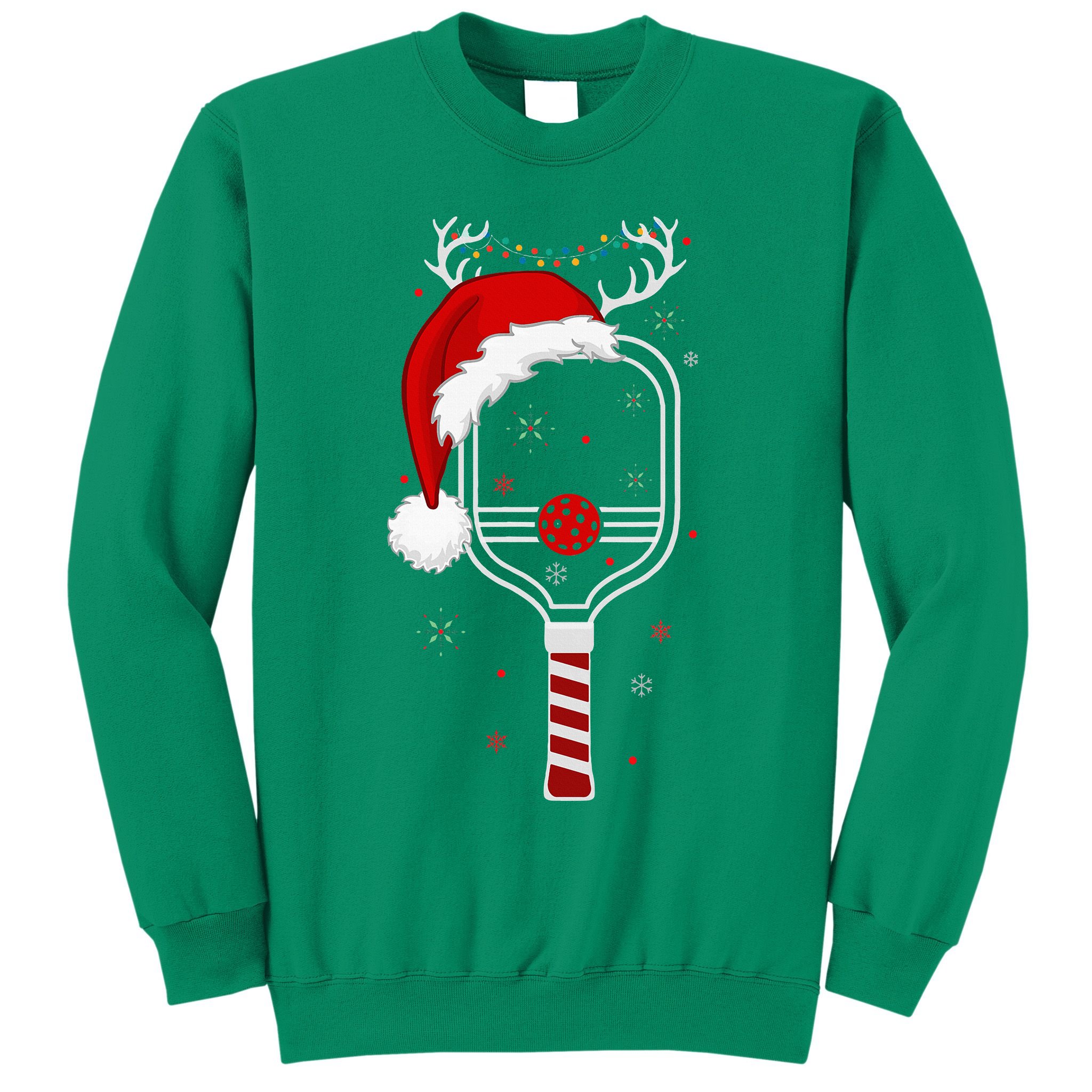 Pickleball Player Christmas Holiday Reindeer Xmas Sweatshirt