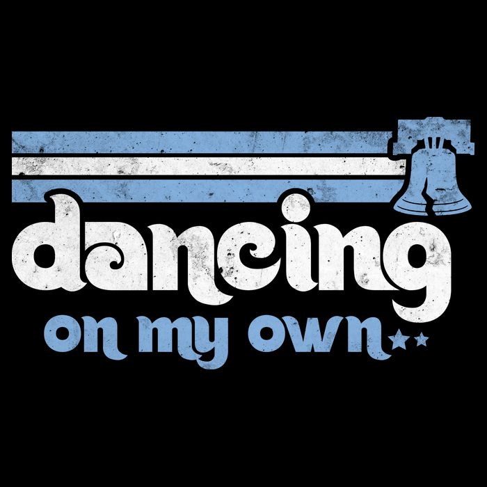 Philly Dancing On My Own Philadelphia Baseball Cropped Pullover Crew