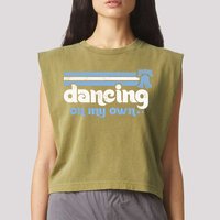 Philly Dancing On My Own Philadelphia Baseball Garment-Dyed Women's Muscle Tee