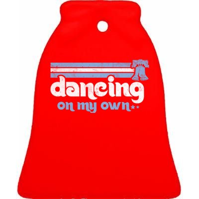 Philly Dancing On My Own Philadelphia Baseball Ceramic Bell Ornament