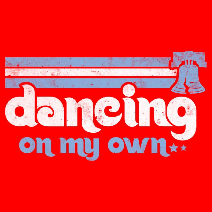 Philly Dancing On My Own Philadelphia Baseball Ladies Long Sleeve Shirt