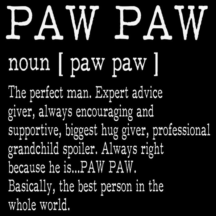 Paw paw Definition Grandpa Father's Day Gifts Cooling Performance Crew T-Shirt