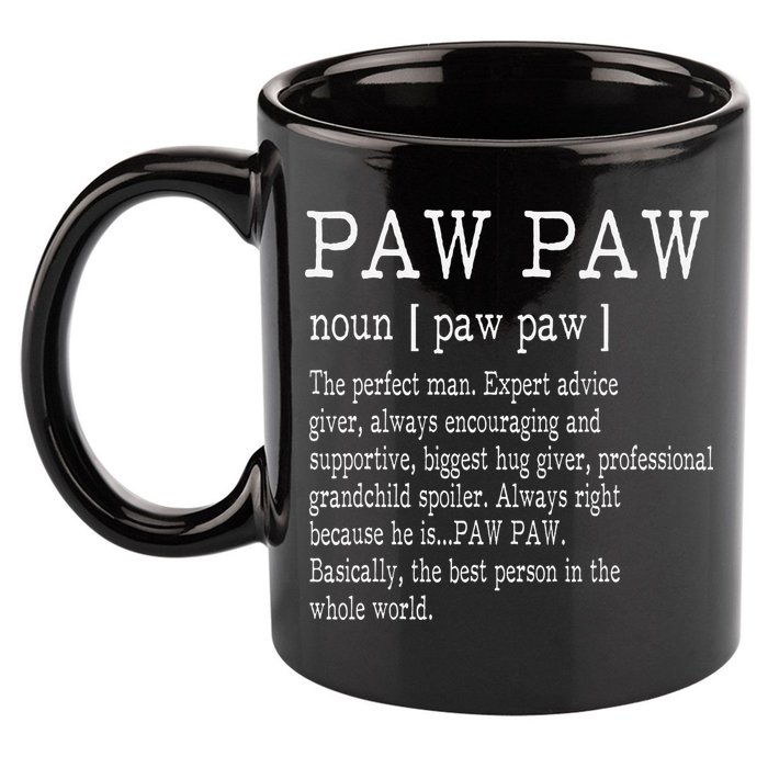 Paw paw Definition Grandpa Father's Day Gifts 11oz C Handle Ceramic Mug