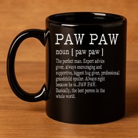 Paw paw Definition Grandpa Father's Day Gifts 11oz C Handle Ceramic Mug