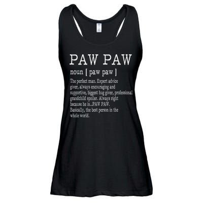 Paw paw Definition Grandpa Father's Day Gifts Ladies Essential Flowy Tank