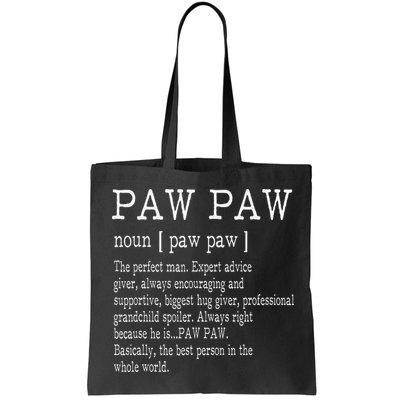 Paw paw Definition Grandpa Father's Day Gifts Bag
