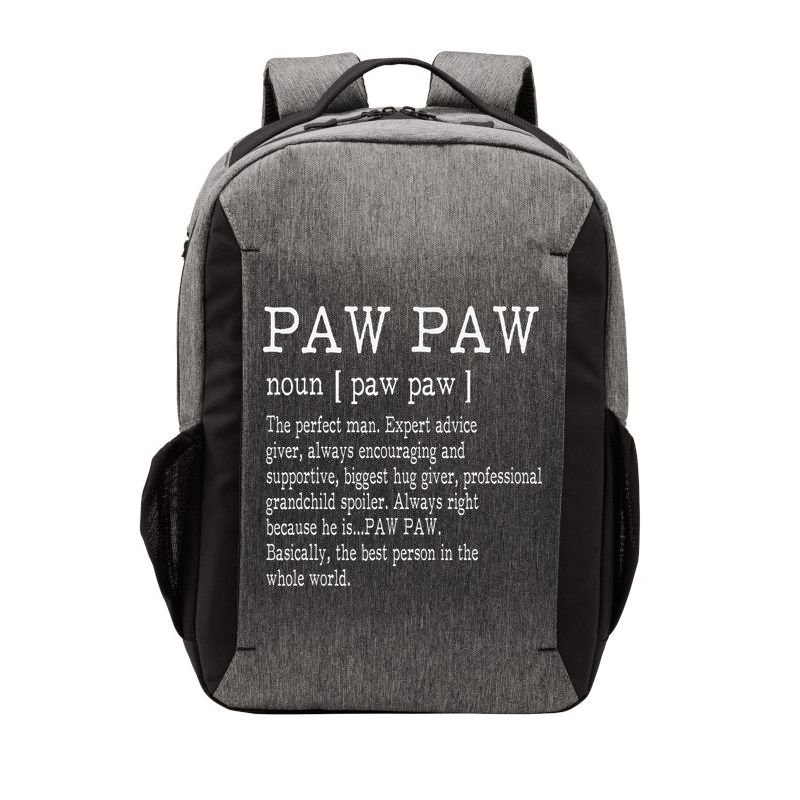Paw paw Definition Grandpa Father's Day Gifts Vector Backpack