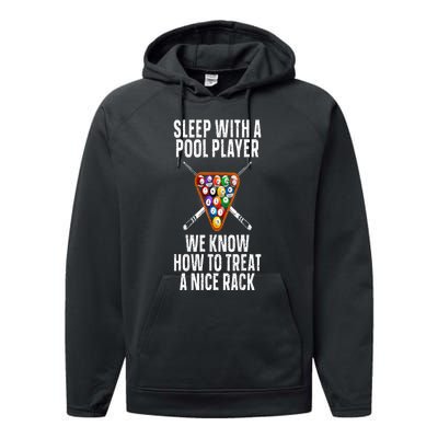 Pool Player Design Performance Fleece Hoodie