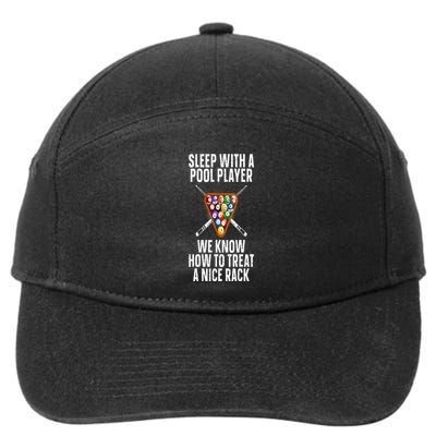 Pool Player Design 7-Panel Snapback Hat