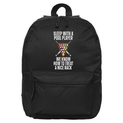Pool Player Design 16 in Basic Backpack