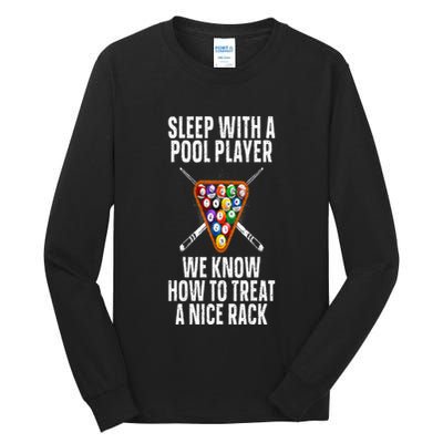 Pool Player Design Tall Long Sleeve T-Shirt