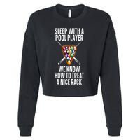Pool Player Design Cropped Pullover Crew