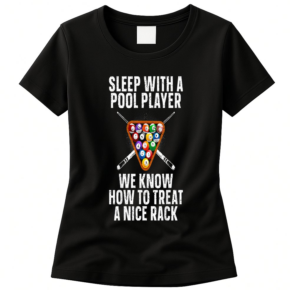 Pool Player Design Womens T-Shirt