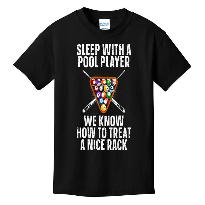 Pool Player Design Kids T-Shirt