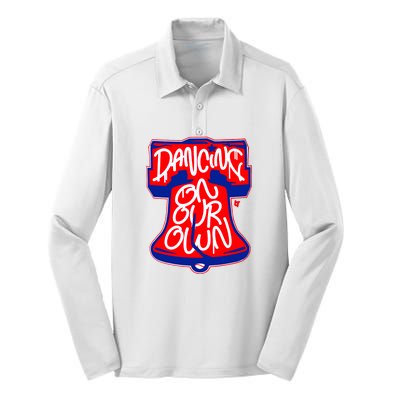 Philadelphia Phillies Dancing On Our Own Baseball Lover Trending For Silk Touch Performance Long Sleeve Polo