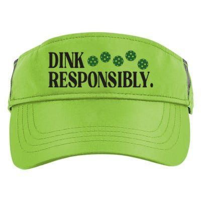 Pickleball Player Dink Responsibly Dont Get Smashed Adult Drive Performance Visor