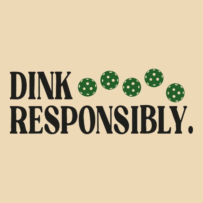 Pickleball Player Dink Responsibly Dont Get Smashed Drawstring Bag