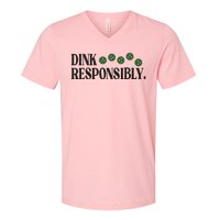 Pickleball Player Dink Responsibly Dont Get Smashed V-Neck T-Shirt