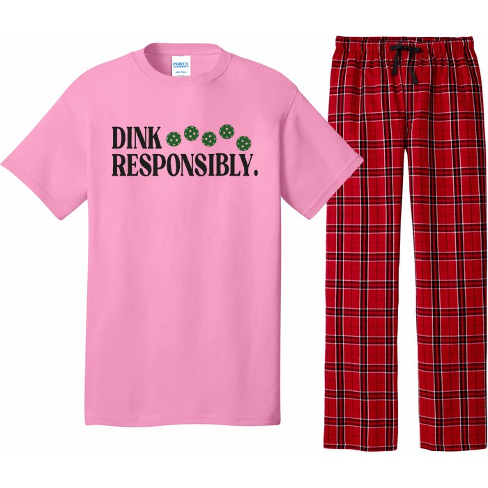 Pickleball Player Dink Responsibly Dont Get Smashed Pajama Set