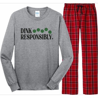 Pickleball Player Dink Responsibly Dont Get Smashed Long Sleeve Pajama Set