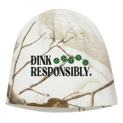 Pickleball Player Dink Responsibly Dont Get Smashed Kati - Camo Knit Beanie