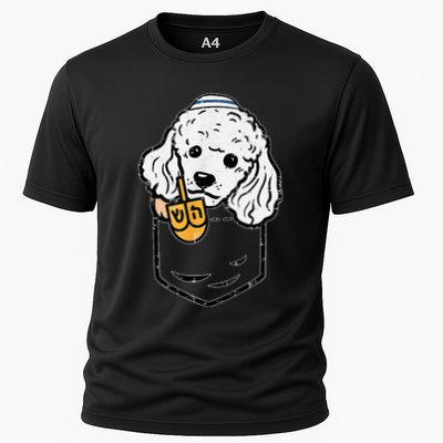 Pocket Poodle Dog Jewish Hanukkah Pajamas Chanukah Pjs Performance Shirt