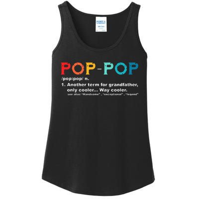 Pop Pop Definition Tee Pops Grandpa Cool Dad Vintage Ladies Essential Tank