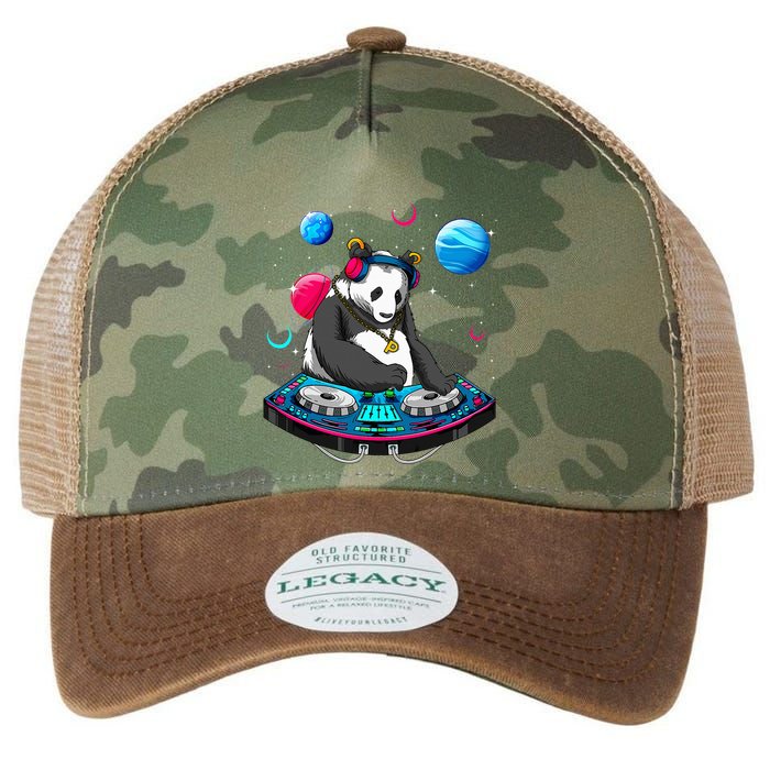 Psychedelic Panda DJEDM Raver Trance Music  Legacy Tie Dye Trucker Hat