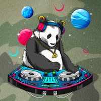 Psychedelic Panda DJEDM Raver Trance Music  Legacy Tie Dye Trucker Hat