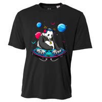 Psychedelic Panda DJEDM Raver Trance Music  Cooling Performance Crew T-Shirt