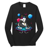 Psychedelic Panda DJEDM Raver Trance Music  Long Sleeve Shirt