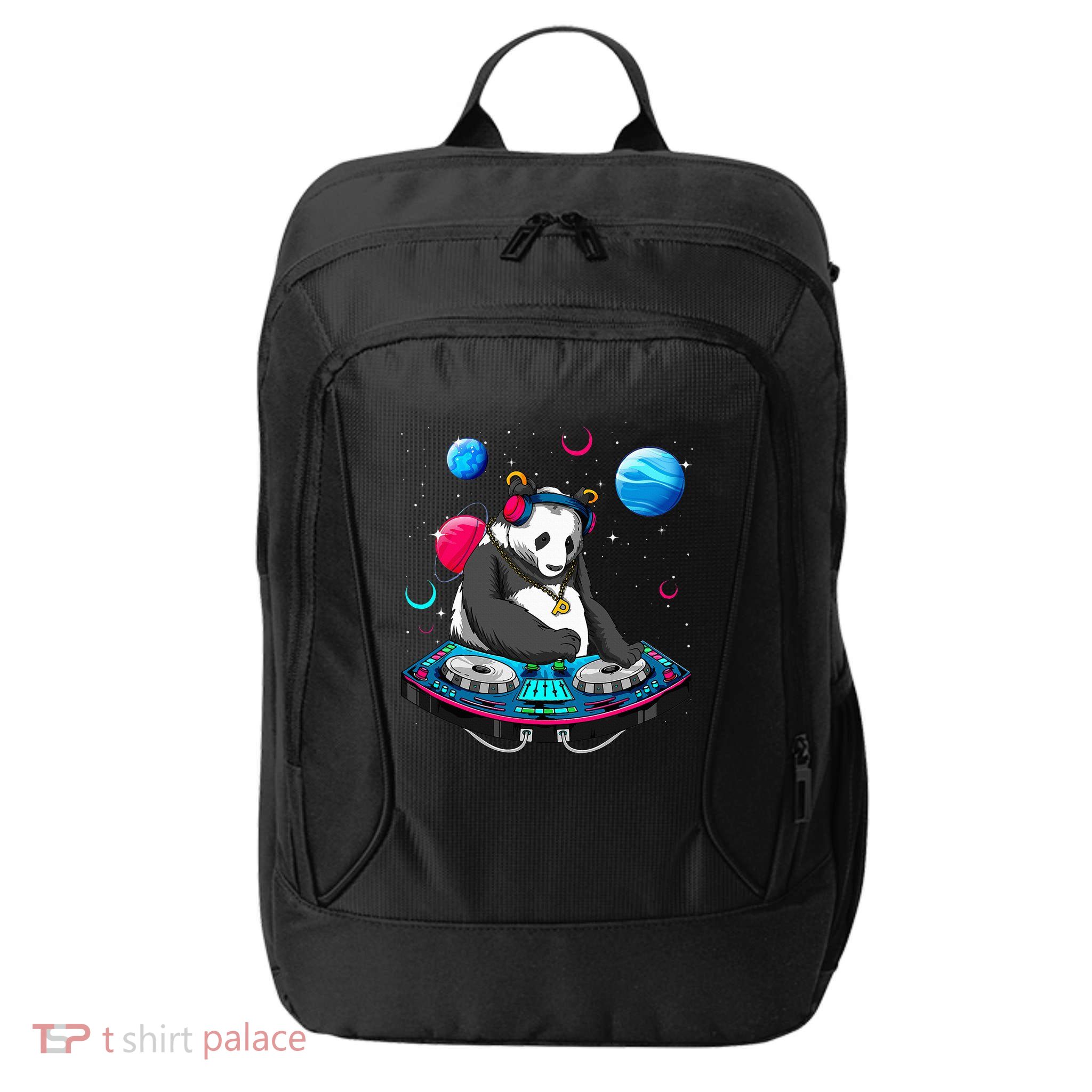 Psychedelic Panda DJEDM Raver Trance Music  City Backpack