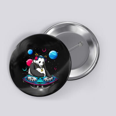 Psychedelic Panda DJEDM Raver Trance Music  Button