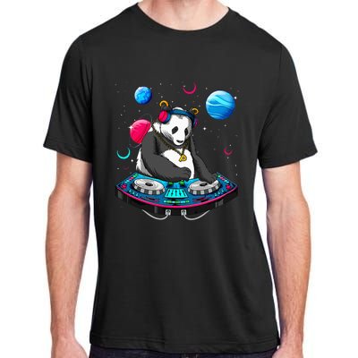 Psychedelic Panda DJEDM Raver Trance Music  Adult ChromaSoft Performance T-Shirt