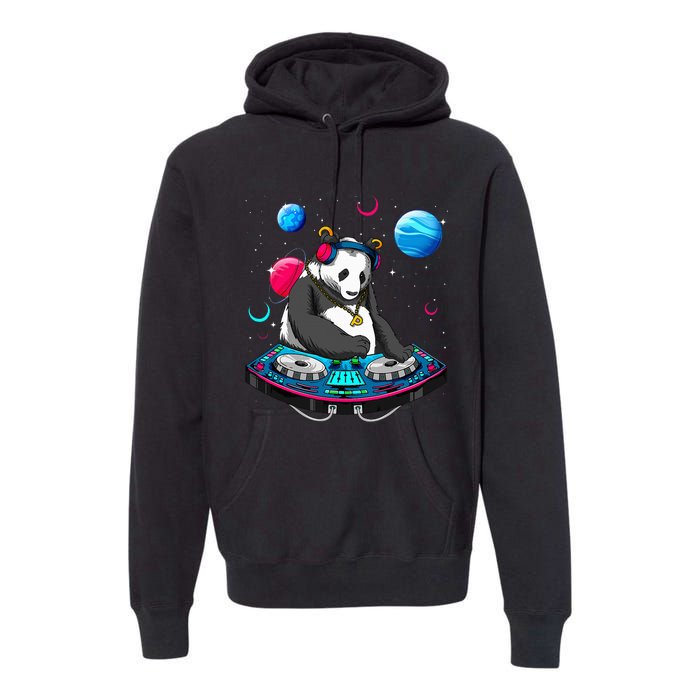 Psychedelic Panda DJEDM Raver Trance Music  Premium Hoodie