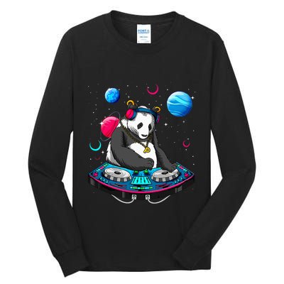 Psychedelic Panda DJEDM Raver Trance Music  Tall Long Sleeve T-Shirt