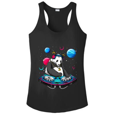 Psychedelic Panda DJEDM Raver Trance Music  Ladies PosiCharge Competitor Racerback Tank