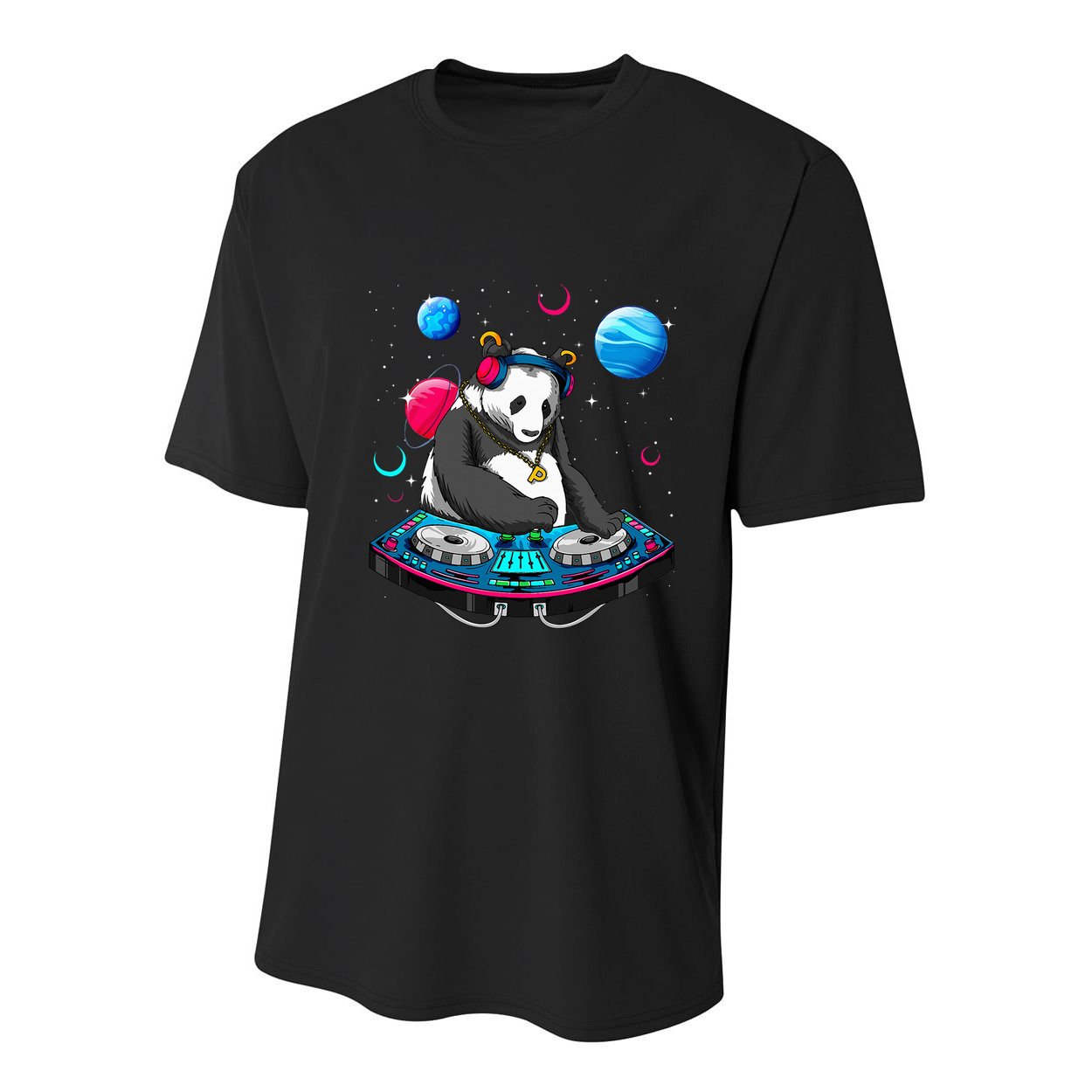 Psychedelic Panda DJEDM Raver Trance Music  Youth Performance Sprint T-Shirt