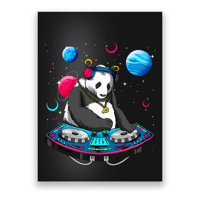 Psychedelic Panda DJEDM Raver Trance Music  Poster
