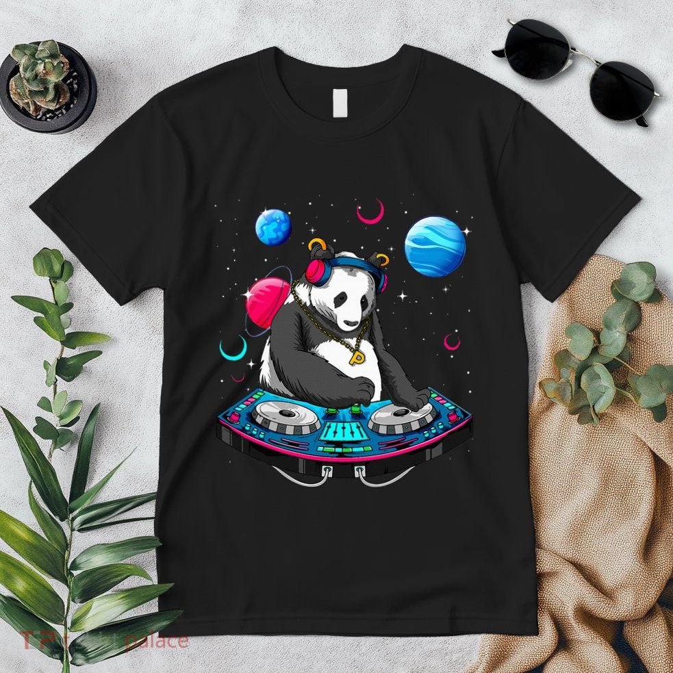 Psychedelic Panda DJEDM Raver Trance Music  Premium T-Shirt