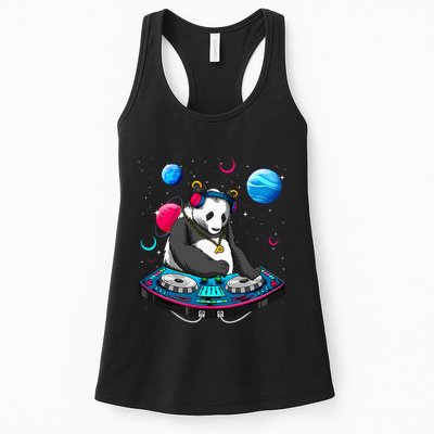Psychedelic Panda DJEDM Raver Trance Music  Womens Tank Top