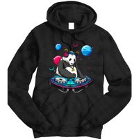 Psychedelic Panda DJEDM Raver Trance Music  Tie Dye Hoodie