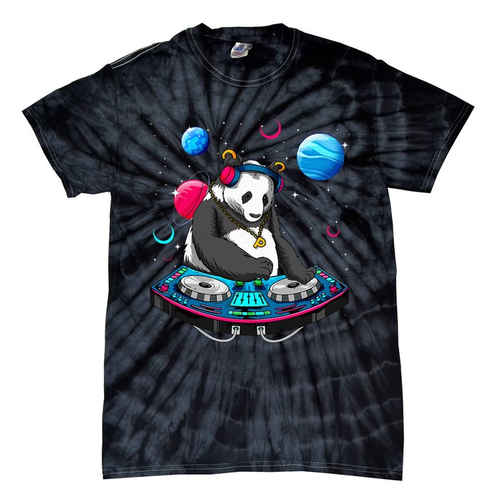 Psychedelic Panda DJEDM Raver Trance Music  Tie-Dye T-Shirt